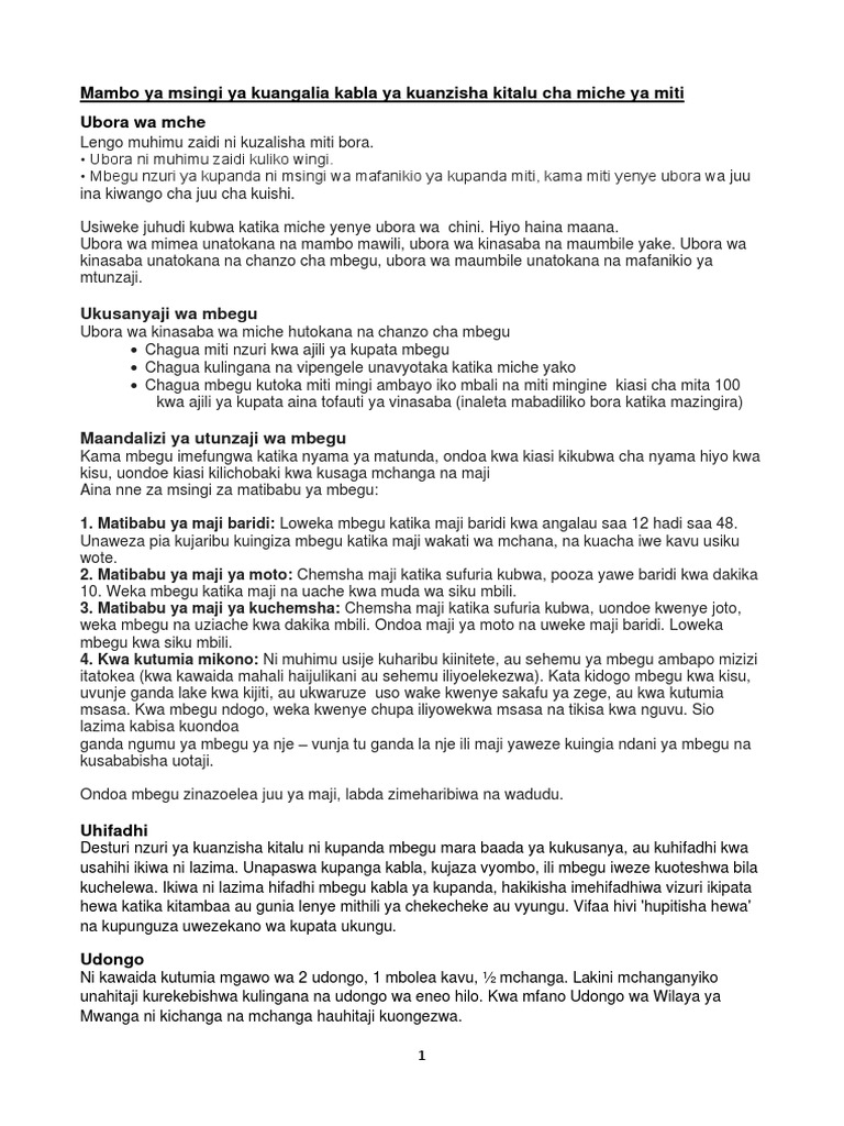 Nursery Notes Swahili Translated 2 PDF