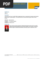 Create Custom User Menu in MySAP SRM