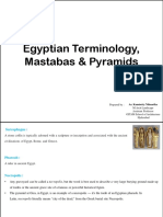 Egyptian Terminology, Mastabas & Pyramids