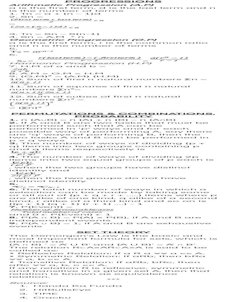 Insideiim s quant formula cheat sheet for cat xat iift nmat gmat