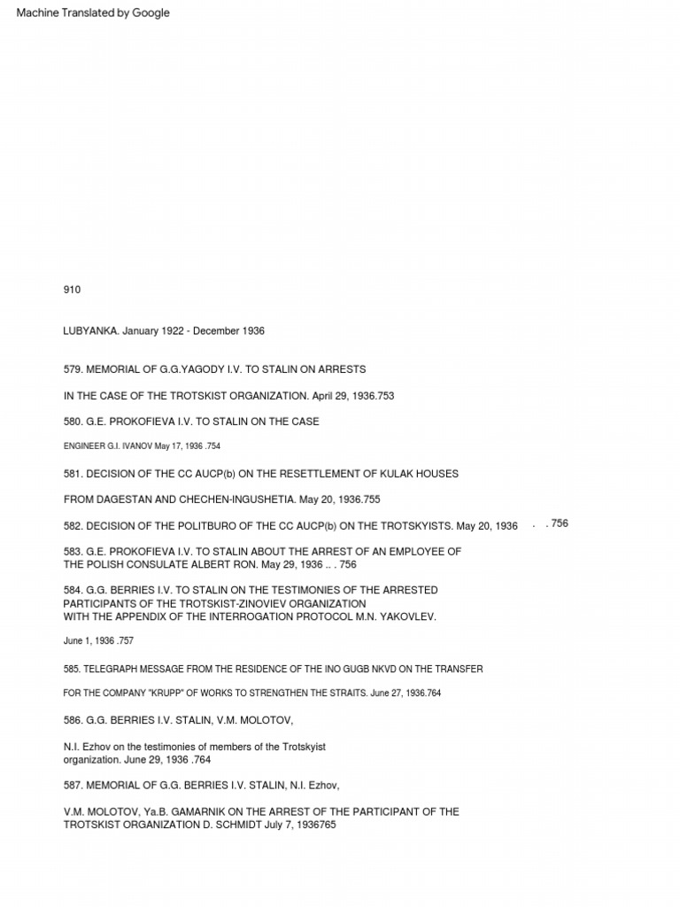 Stalin's GPU-NKVD Decisions, 1936 | PDF | Soviet Union | World Politics