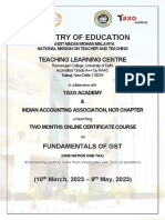 Fundamentals of GST MARCH