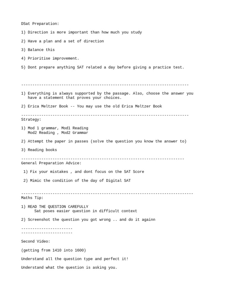 DSat Preparation PDF
