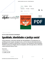Igualdade, Identidades e Justiça Social - Le Monde Diplomatique