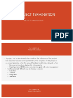 PM - Project Termination