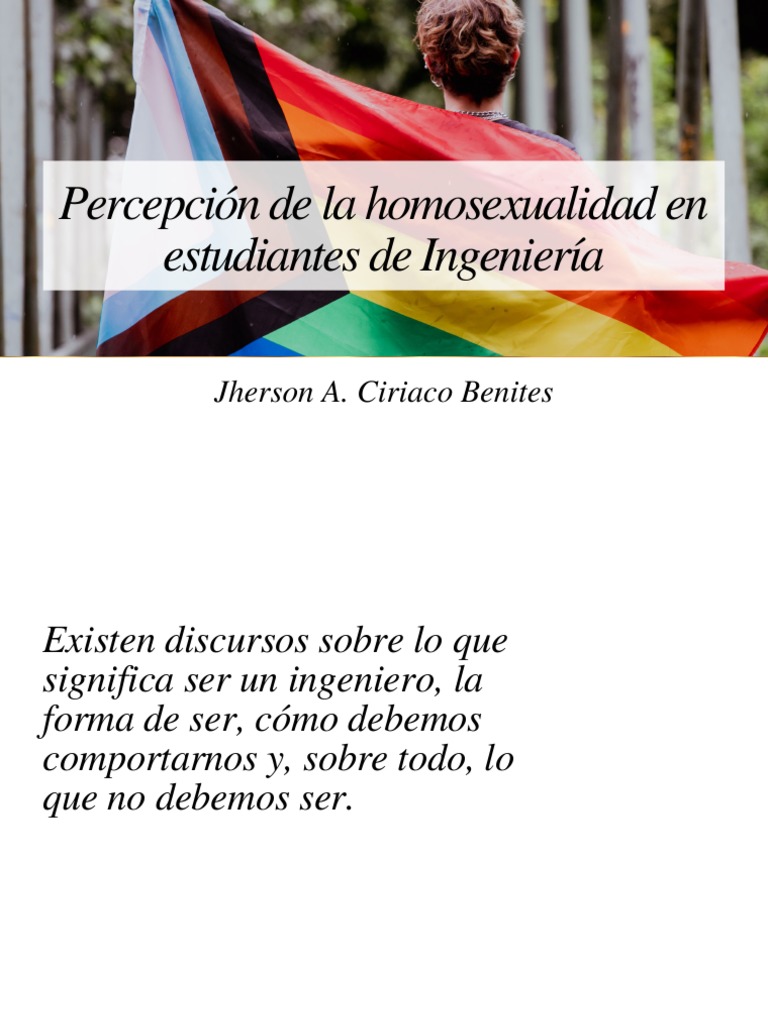 Homosexualidad en Ingeniería: Estudio y Percepción | PDF | Ingeniería ...