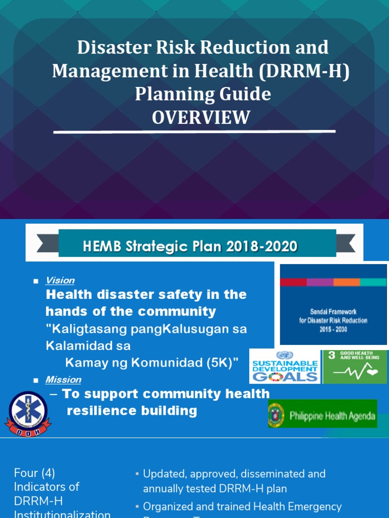 2 Overview of DRRM-H Planning for Public Health | PDF