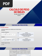 Cálculo y Tipos de Rieles Ferroviarios | PDF | Eje | Transporte ferroviario