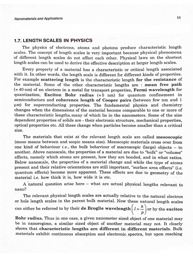2 Length Scales in Physics | PDF