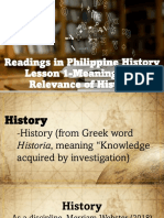 Readings in Philippine History LESSON 12