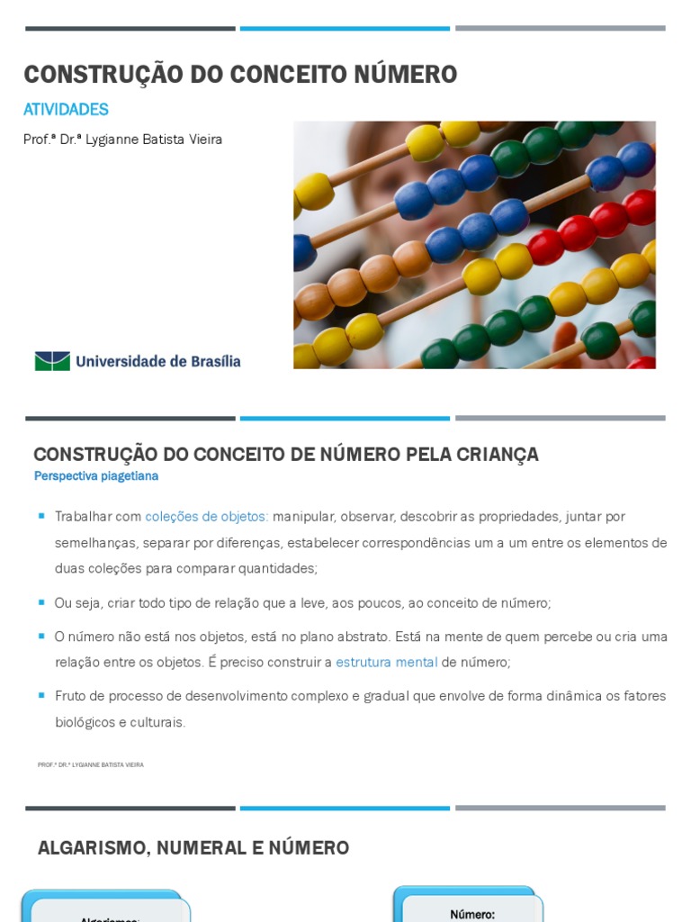 Construção do Conceito de Número Infantil | PDF | Números | Conjunto ...