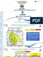 Resumen Del Boletín de Pronóstico Hidrológico Senamhi Martes 13-06-2023