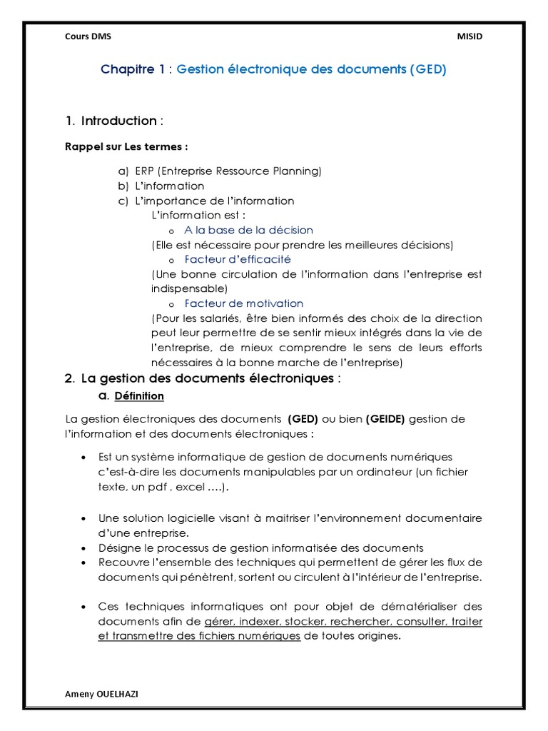 Introduction à la gestion électronique des documents | PDF ...