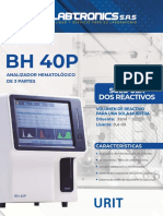 FICHA TECNICA EQUIPO DE HEMATOLOGIA DE 3 PARTES BH40 P - HUMANO - DIGITAL