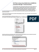 How To Bulk Upload WAV Files To Avaya Aura Media Server (AAMS) For Use As Communication Manager 7 Announcements