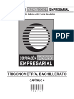 Cod. 0274 - Trigonometria. Bacillerato 3