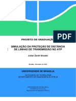 (2011) Julian Sinzato - Simulação Da Proteção de Distância de Linhas de Transmissão No ATP