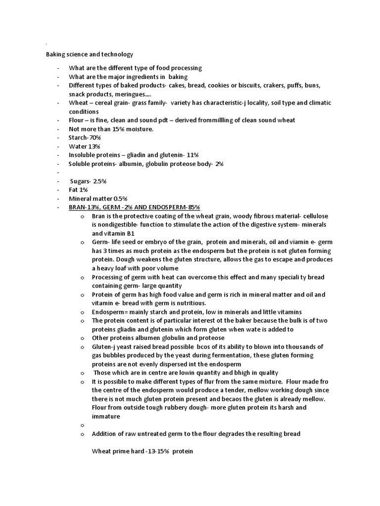 Baking Science And Technology Pdf