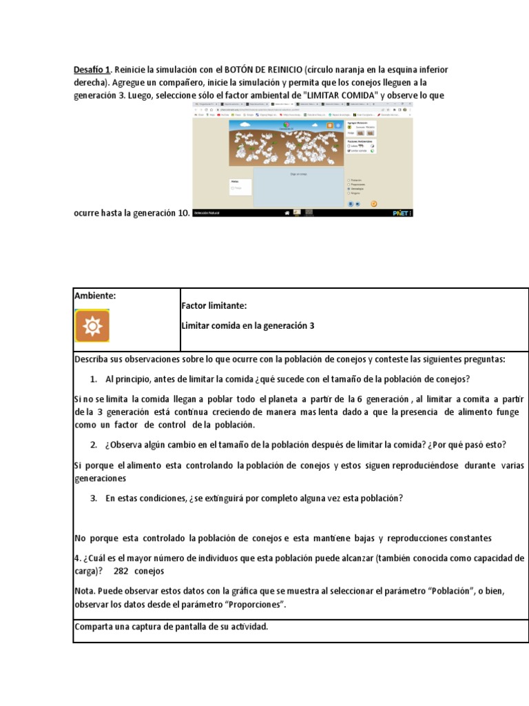 Población Simulador Desafio | PDF | Salud y bienestar | Ciencia y ...