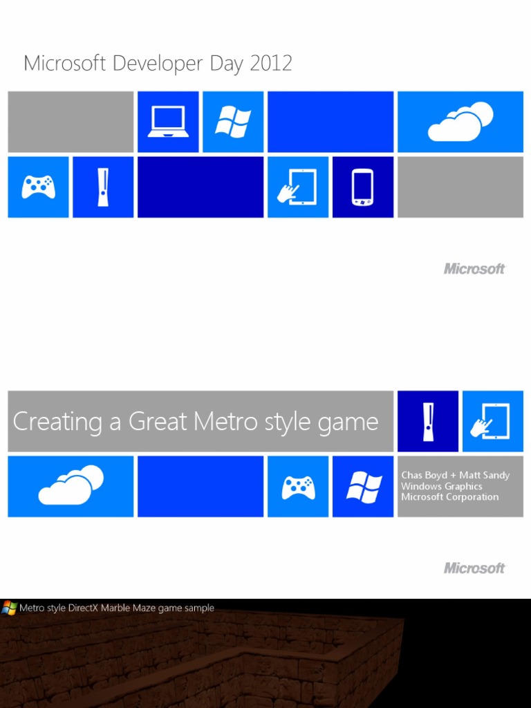 Creating A Great Metro Style Game For Windows 8 | PDF