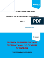 Clase 03 - Energía, Transferencia de Energía y Análisis General de Energía.