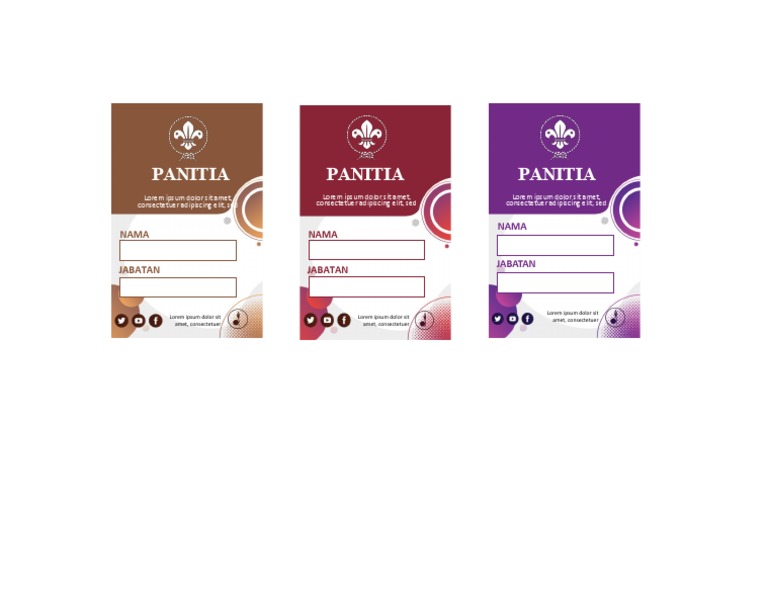 Name Tag Pramuka 4 Word  PDF