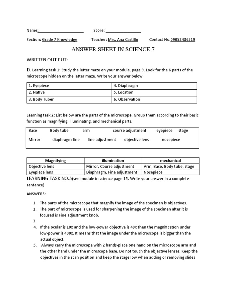 Science Module | PDF