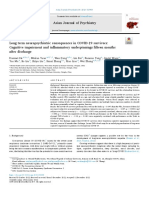 Long Term Neuropsychiatric Consequences in COVID-19 Survivors Cognitive Impairment and Inflammatory Underpinnings Fifteen Months After Discharge