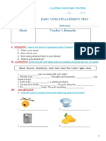 Easy Link 2 Placement Test