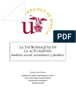 TFG - La Tauromaquia en La Actualidad, Análisis Social, Económico y Jurídico.