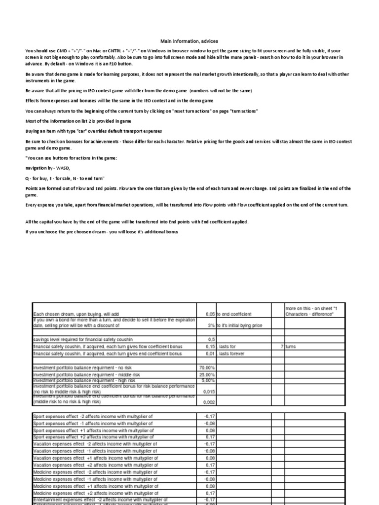 IEO FLG Coefficients Printable | PDF