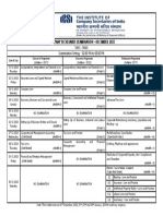 Time Table CS Exams December 2023