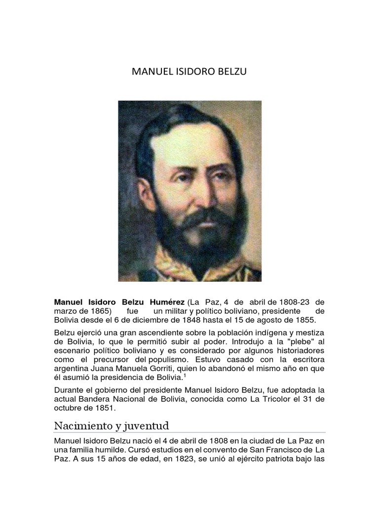 Manuel Isidoro Belzu PDF