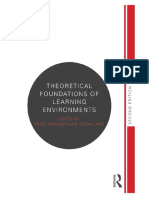 Theoretical Foundations of Learning Environments - Chapter One