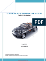 Automobile Engineering Lab Manual For B E Mechanical by D S Dabhade