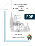 Tabla de Biodiversidad