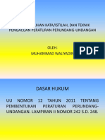 Materi - 234 - 12. Teknik Penyusunan Peraturan Perundang-Undangan (Bagian III) - 1B