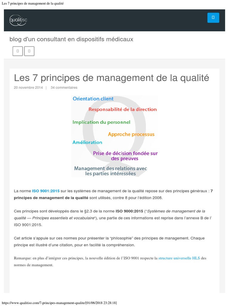 8 Principes De La Qualité – Qu’Est Ce Que La Qualité – LAYVG