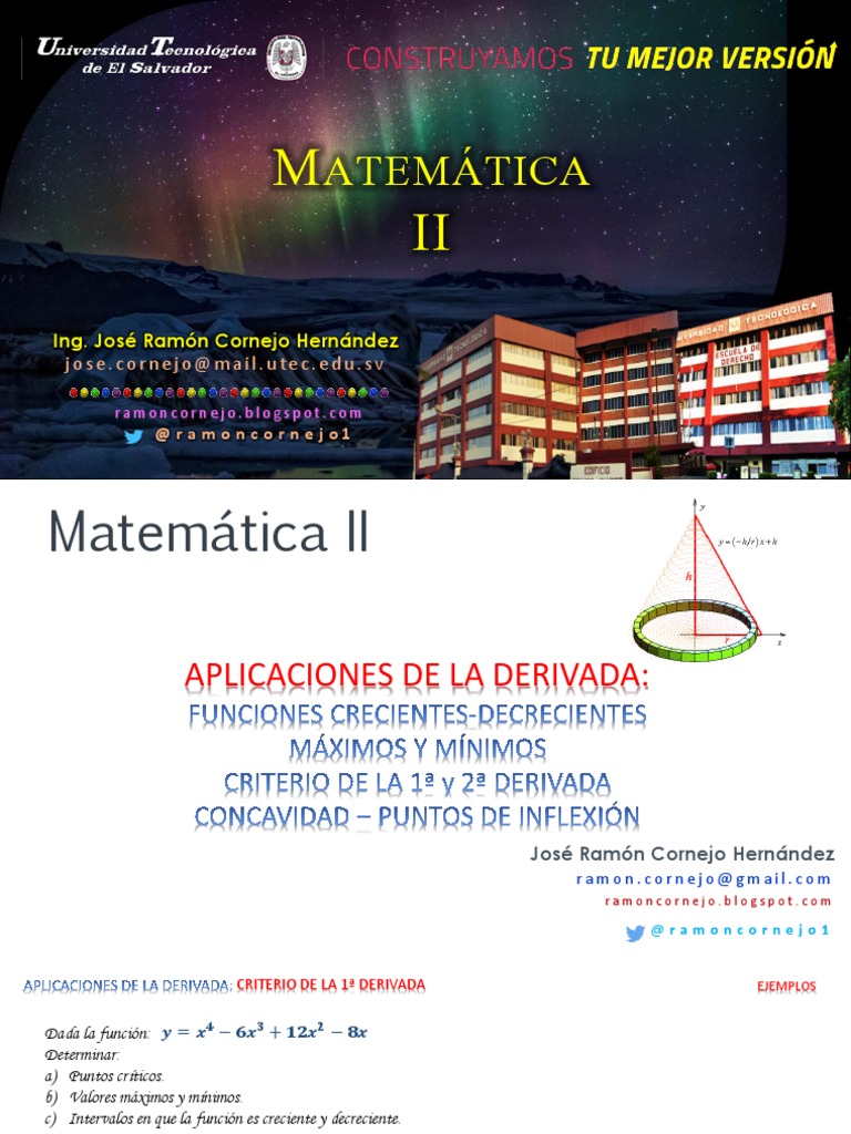 02 MAT2 JRCH Max Min Criterio 1aderivada 1 23 B | PDF