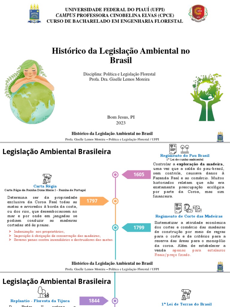 Aula 1 - Histórico Da Legislação Ambiental Brasileira | PDF