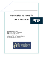 Materiales de Armado en La Sastreria