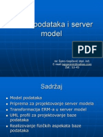 Model podataka i server model preslikavanje