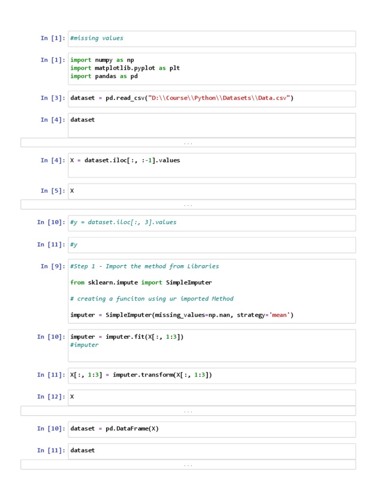 5 Missing Values - Jupyter Notebook | PDF | Information Technology