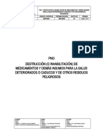 PNO-26 Destrucción o Inhabilitación de Medicamentos