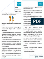 Charla de Seguridad 08-03-2023 Tema: Levantamiento Seguro de Carga