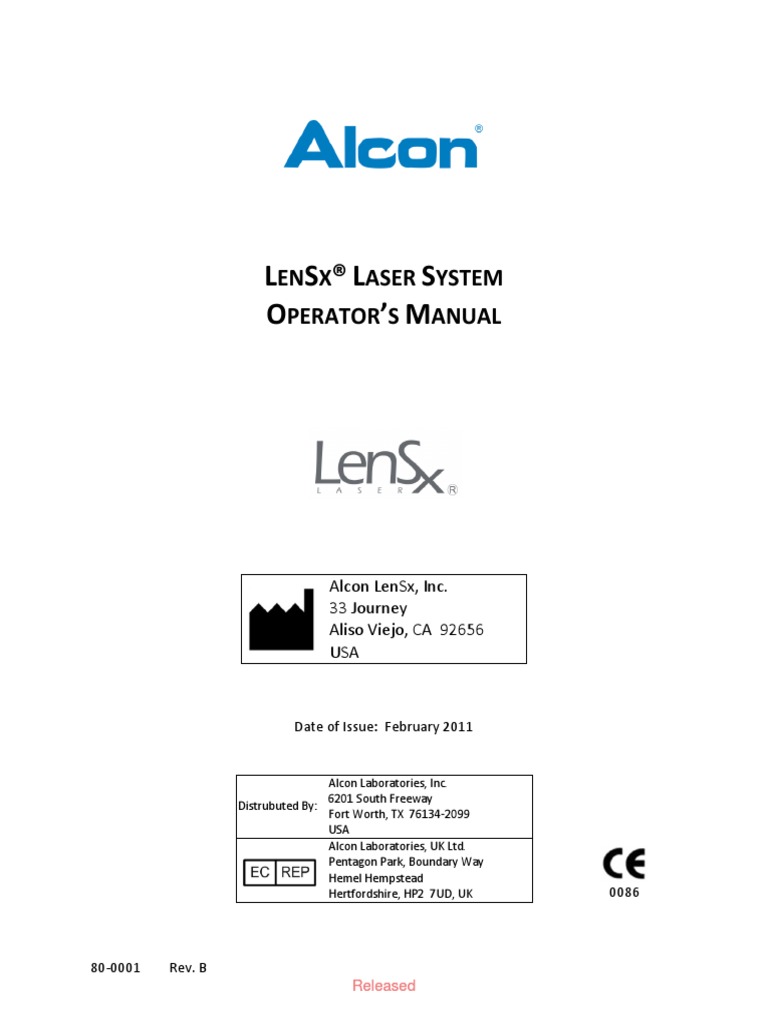 Lensx Laser System Operator S Manual | PDF