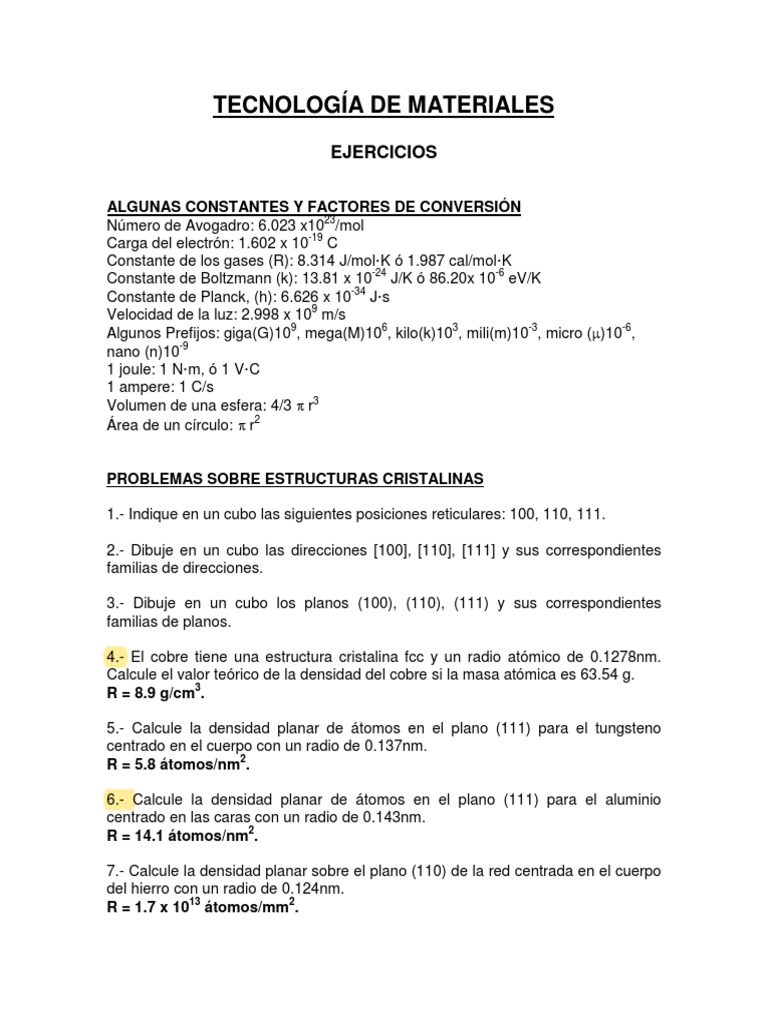 Ejercicios TM | PDF | Ligero | Índice de refracción