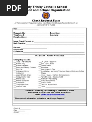 Check Request Form