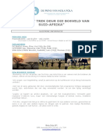 April 2023 - Programma Die Groot Trek Deur Die Bosveld Van Suid-Afrika