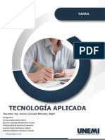 Tarea Tecnologia Aplicada